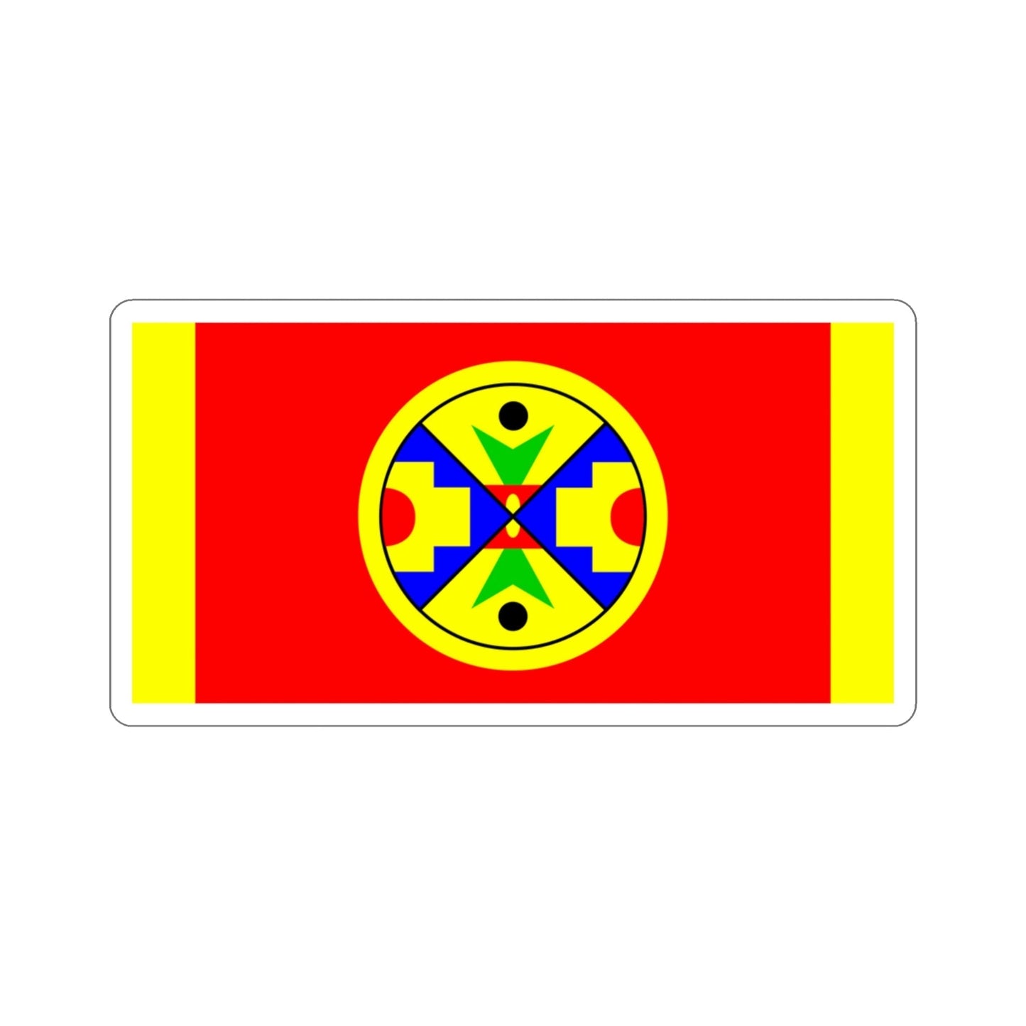 Eel Ground First Nation Flag STICKER Vinyl Die-Cut Decal-3 Inch-The Sticker Space