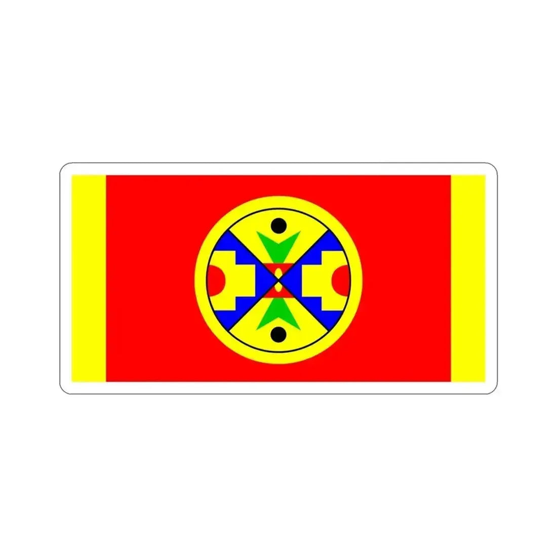 Eel Ground First Nation Flag STICKER Vinyl Die-Cut Decal 4 Inch - The Sticker Space