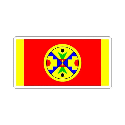 Eel Ground First Nation Flag STICKER Vinyl Die-Cut Decal 4 Inch - The Sticker Space