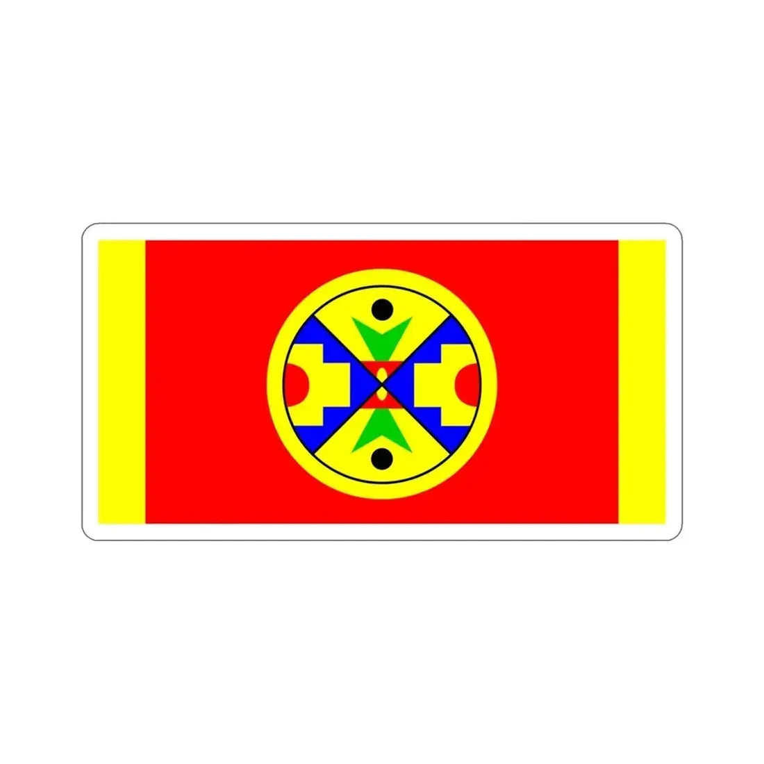 Eel Ground First Nation Flag STICKER Vinyl Die-Cut Decal 4 Inch - The Sticker Space