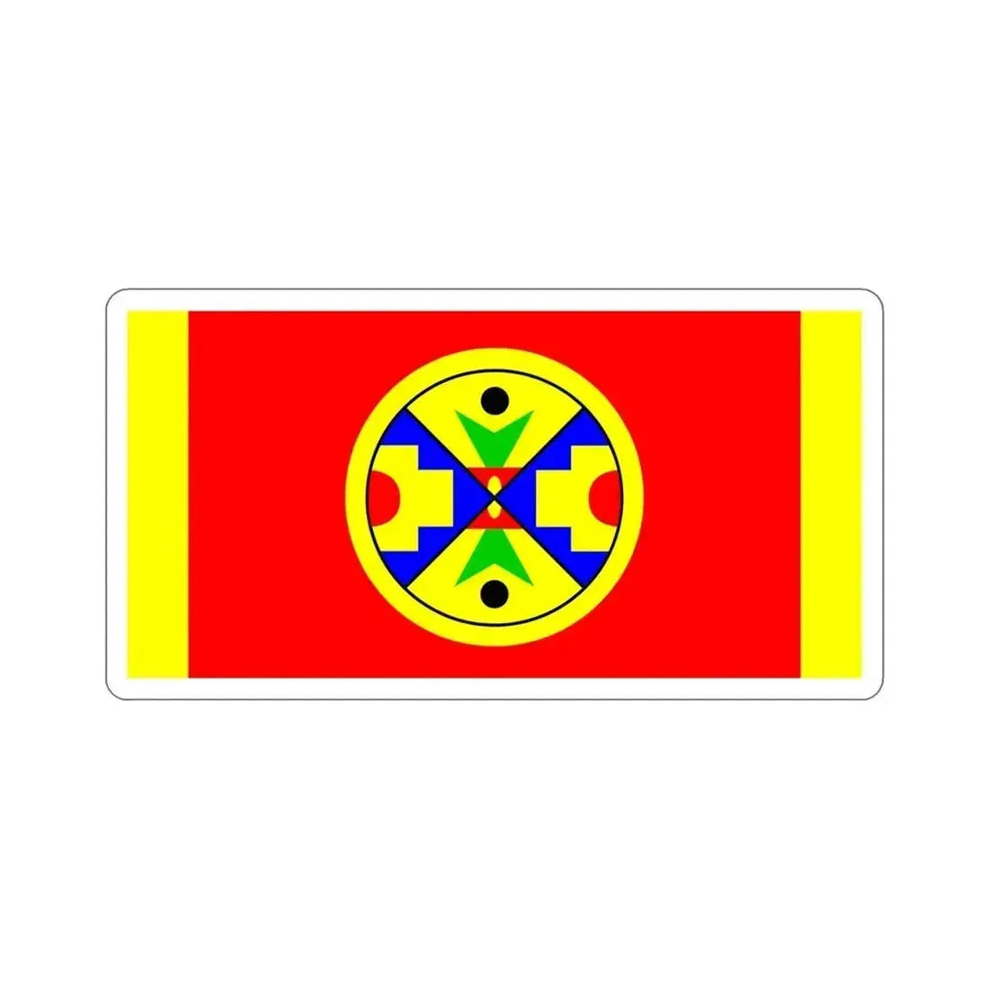 Eel Ground First Nation Flag STICKER Vinyl Die-Cut Decal 5 Inch - The Sticker Space