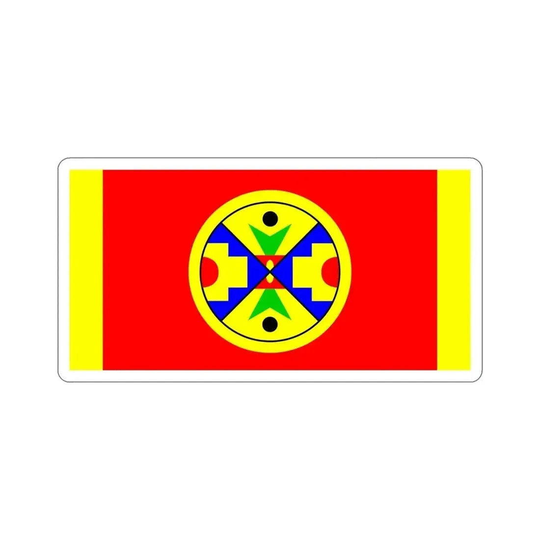 Eel Ground First Nation Flag STICKER Vinyl Die-Cut Decal 5 Inch - The Sticker Space