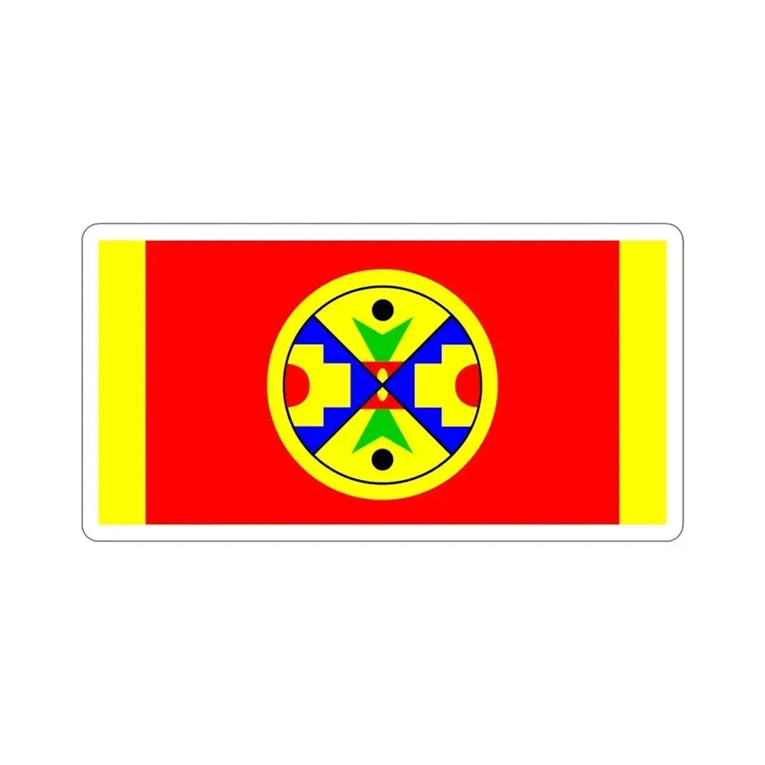 Eel Ground First Nation Flag STICKER Vinyl Die-Cut Decal 6 Inch - The Sticker Space