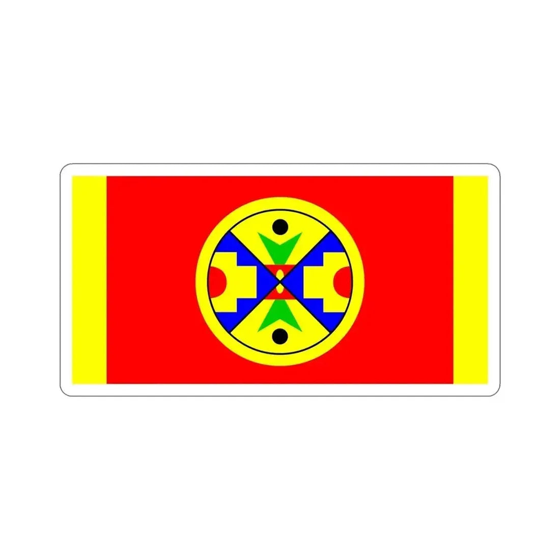 Eel Ground First Nation Flag STICKER Vinyl Die-Cut Decal 6 Inch - The Sticker Space