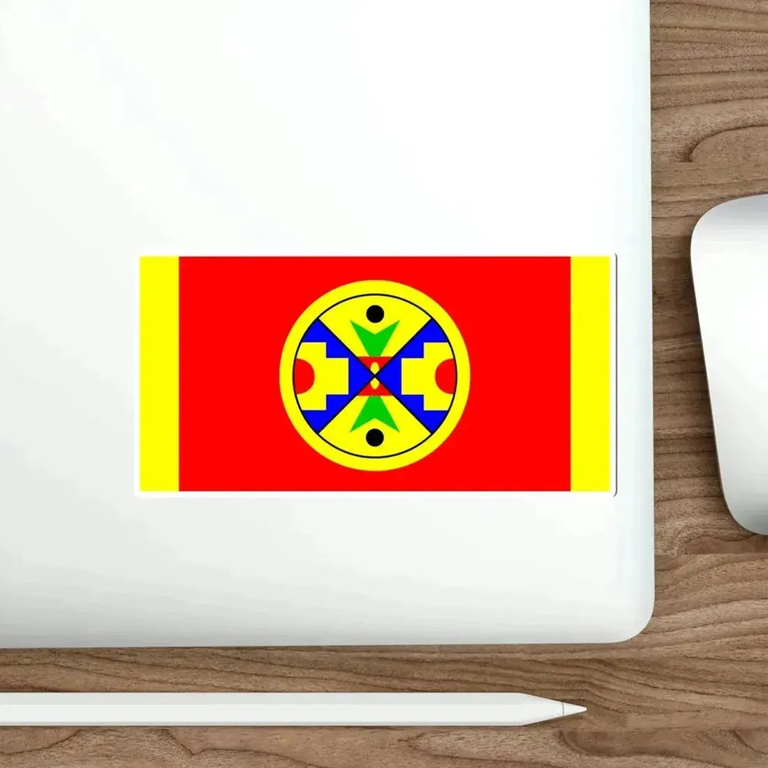 Eel Ground First Nation Flag STICKER Vinyl Die-Cut Decal - The Sticker Space