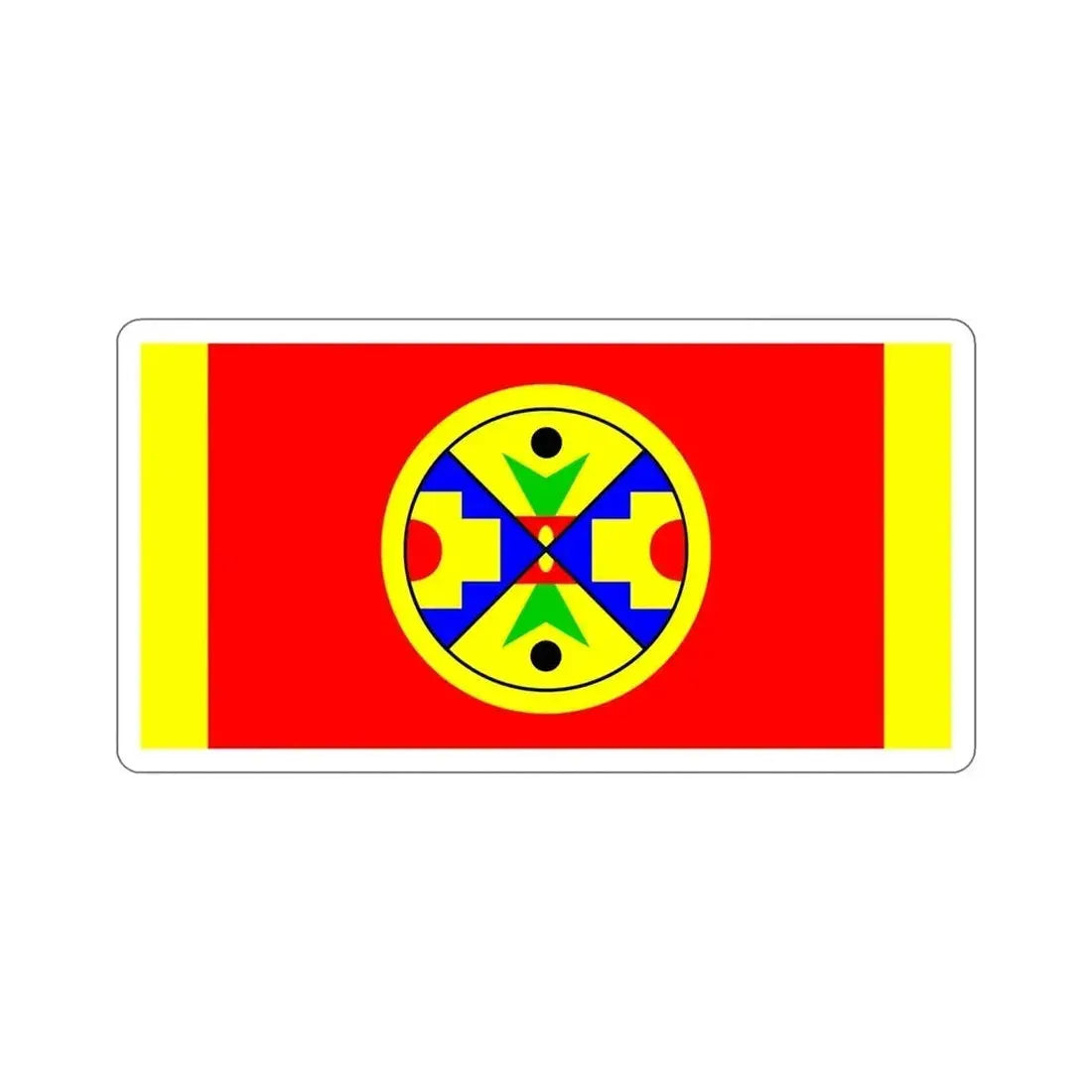 Eel Ground First Nation Flag STICKER Vinyl Die-Cut Decal - The Sticker Space