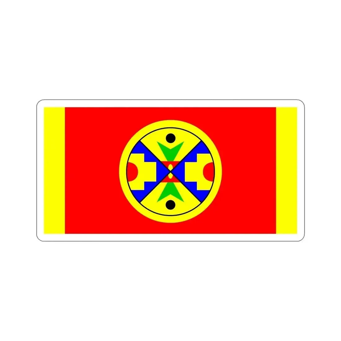Eel Ground First Nation Flag STICKER Vinyl Die-Cut Decal - The Sticker Space