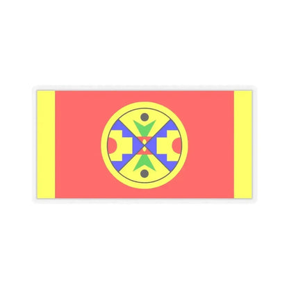 Eel Ground First Nation Flag - STICKER Vinyl Kiss-Cut Decal 4 Inch Transparent - The Sticker Space