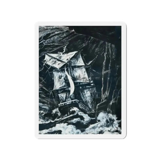 EerieTomb for the Golden Hulk (1), True May 1961 (Magazine Illustration) Refrigerator Magnet 2 Inch Die-Cut - The Sticker Space