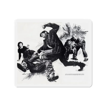 EerieTomb for the Golden Hulk (2), True May 1961 (Magazine Illustration) Refrigerator Magnet 2 Inch Die-Cut - The Sticker Space