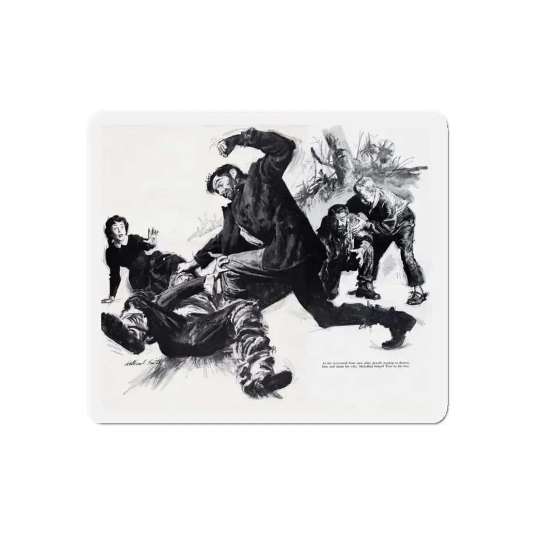 EerieTomb for the Golden Hulk (2), True May 1961 (Magazine Illustration) Refrigerator Magnet 5 Inch Die-Cut - The Sticker Space