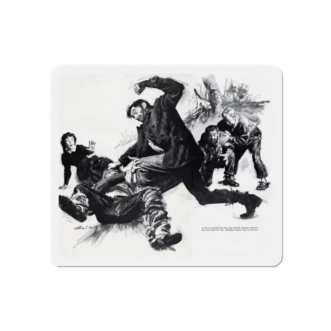 EerieTomb for the Golden Hulk (2), True May 1961 (Magazine Illustration) Refrigerator Magnet - The Sticker Space