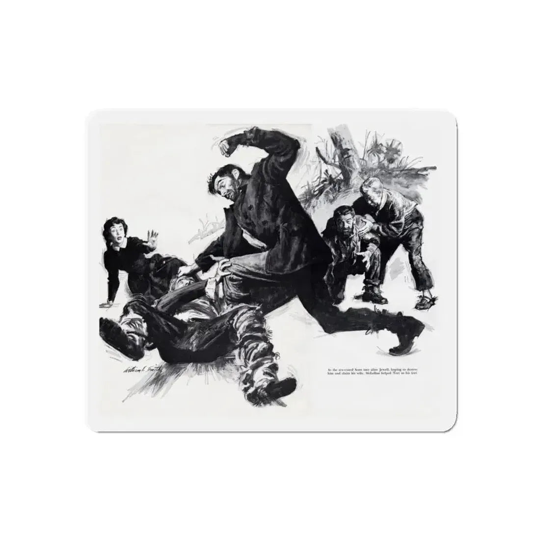 EerieTomb for the Golden Hulk (2), True May 1961 (Magazine Illustration) Refrigerator Magnet - The Sticker Space