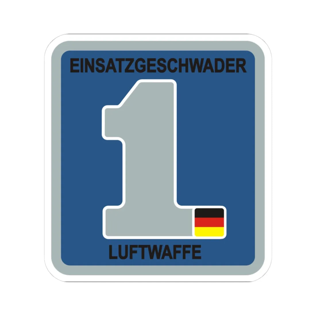 EG 1 (Germany) (Coat of Arms) STICKER Vinyl Kiss-Cut Decal 3 Inch White - The Sticker Space