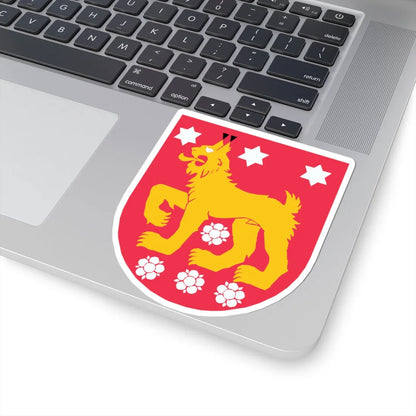 Egentliga Tavastlands vapen (Finland) (Coat of Arms) STICKER Vinyl Kiss-Cut Decal - The Sticker Space