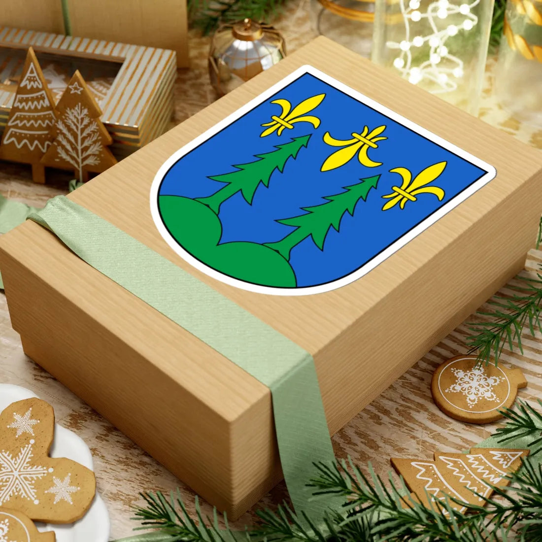 Egerkingen-blazon (Switzerland) (Coat of Arms) STICKER Vinyl Kiss-Cut Decal - The Sticker Space