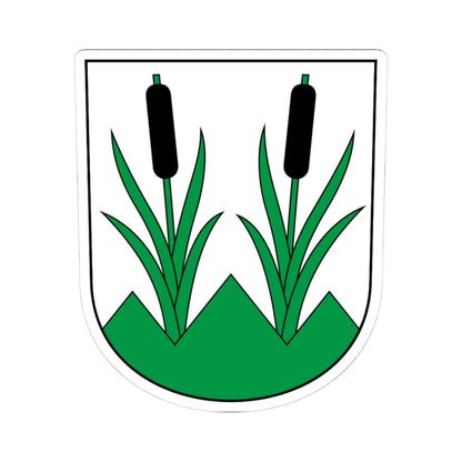 Eggersriet-blazon (Switzerland) (Coat of Arms) STICKER Vinyl Kiss-Cut Decal 4 Inch White - The Sticker Space