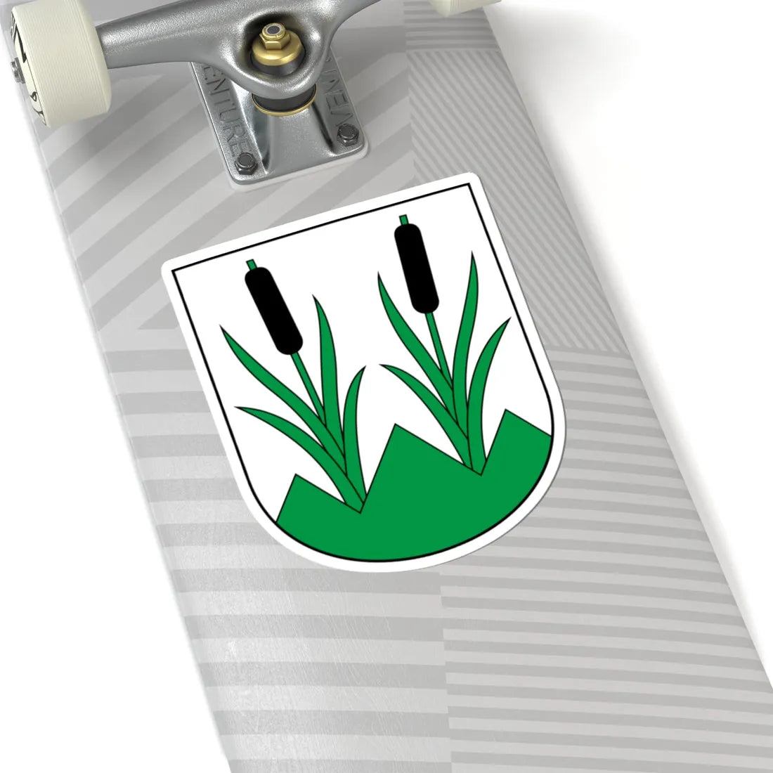 Eggersriet-blazon (Switzerland) (Coat of Arms) STICKER Vinyl Kiss-Cut Decal - The Sticker Space