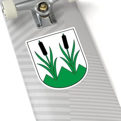 Eggersriet-blazon (Switzerland) (Coat of Arms) STICKER Vinyl Kiss-Cut Decal - The Sticker Space