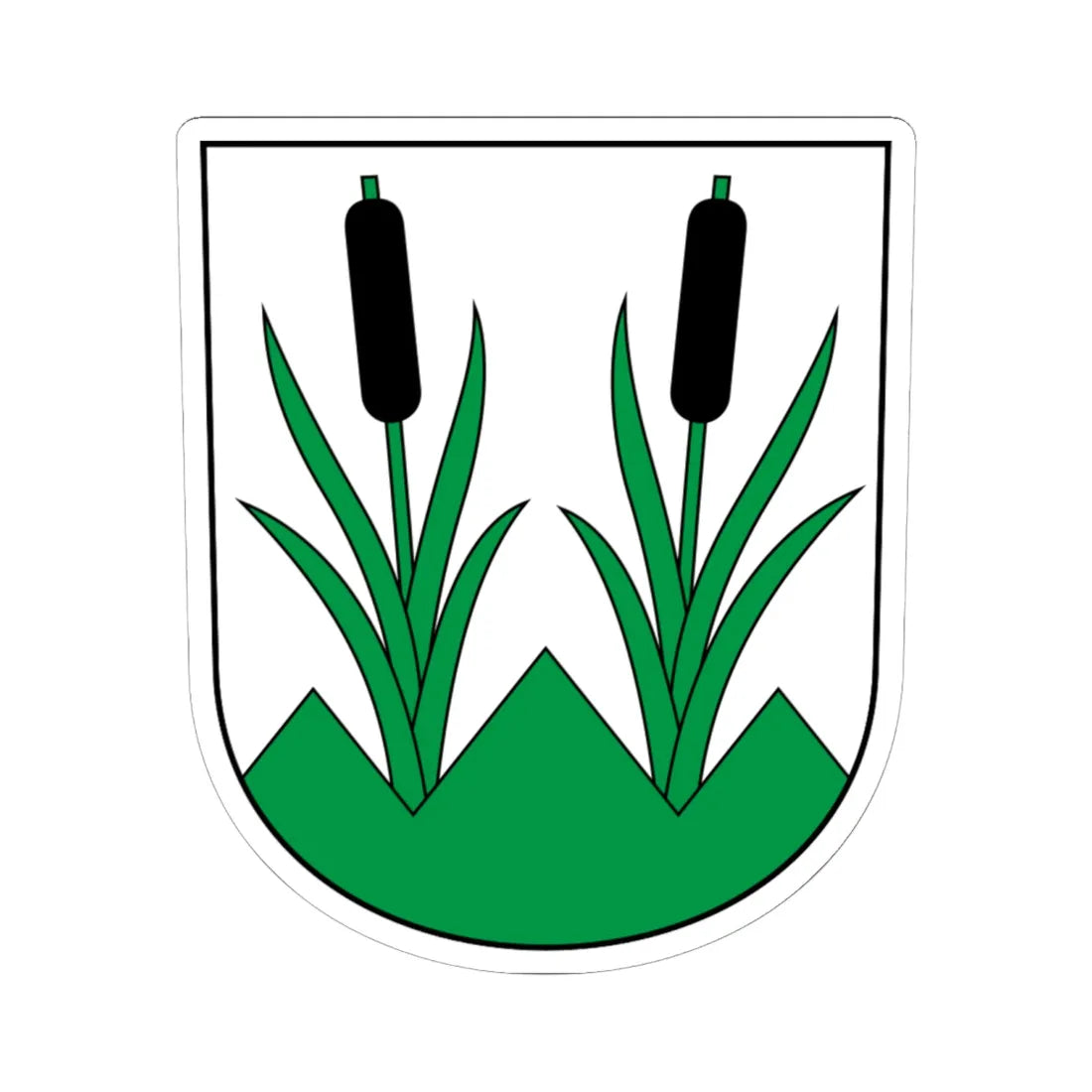 Eggersriet-blazon (Switzerland) (Coat of Arms) STICKER Vinyl Kiss-Cut Decal - The Sticker Space
