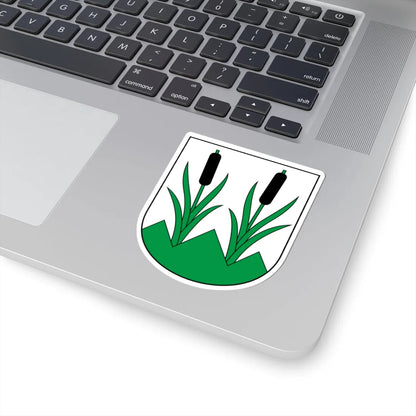 Eggersriet-blazon (Switzerland) (Coat of Arms) STICKER Vinyl Kiss-Cut Decal - The Sticker Space