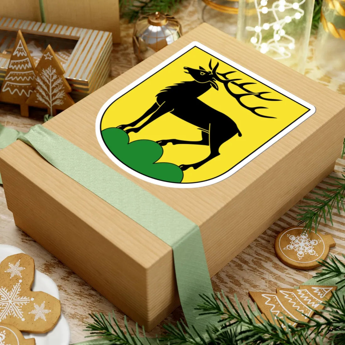 Eglisau-blazon (Switzerland) (Coat of Arms) STICKER Vinyl Kiss-Cut Decal - The Sticker Space