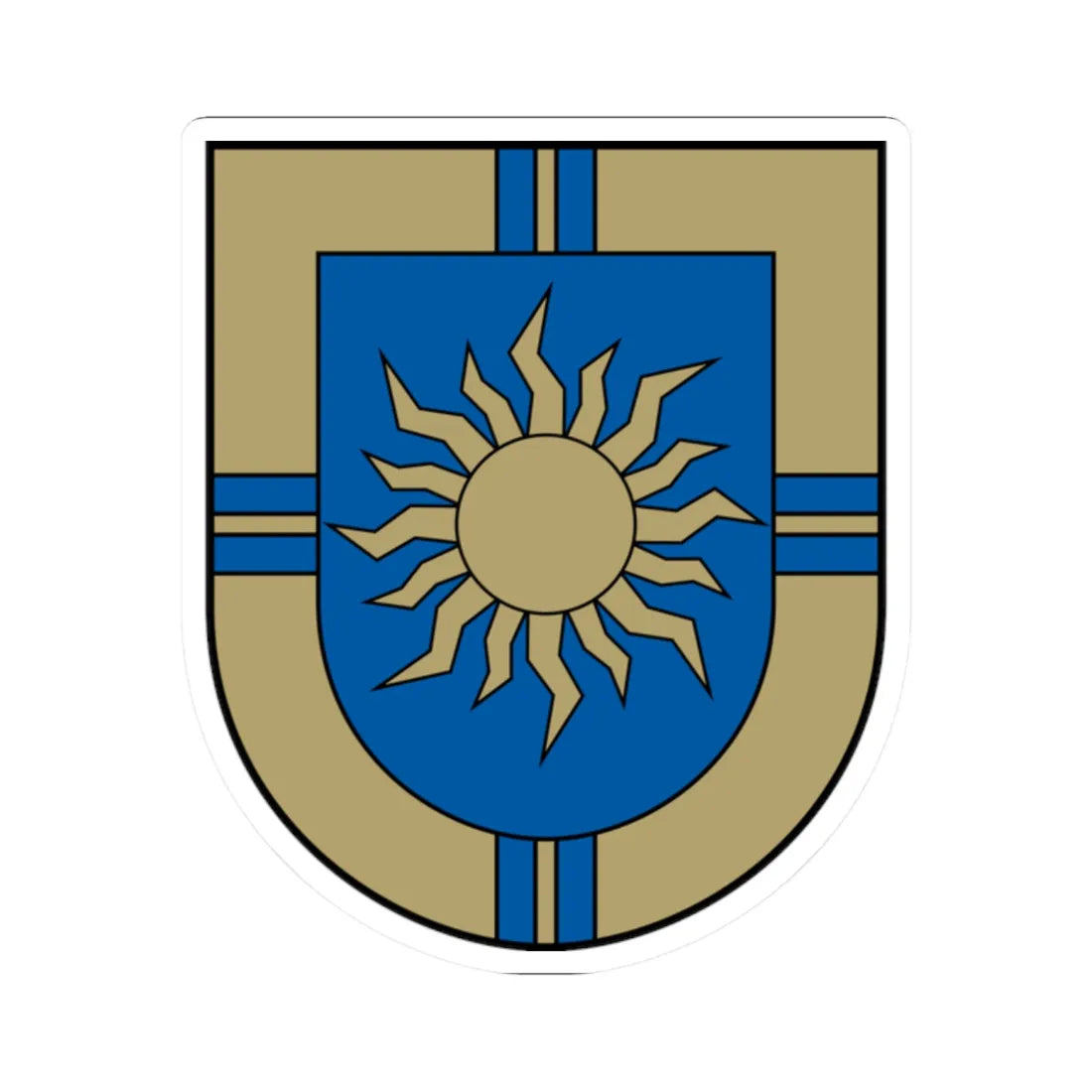 Ķeguma novads COA (Latvia) (Coat of Arms) STICKER Vinyl Kiss-Cut Decal 2 Inch White - The Sticker Space