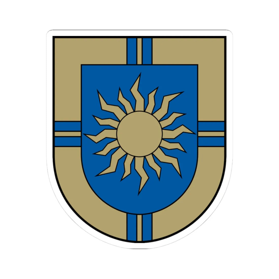 Ķeguma novads COA (Latvia) (Coat of Arms) STICKER Vinyl Kiss-Cut Decal 3 Inch White - The Sticker Space
