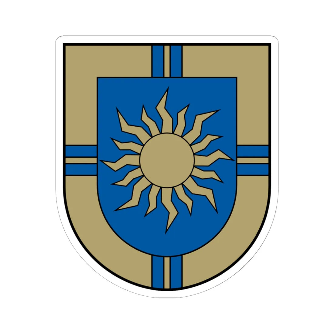 Ķeguma novads COA (Latvia) (Coat of Arms) STICKER Vinyl Kiss-Cut Decal 6 Inch White - The Sticker Space