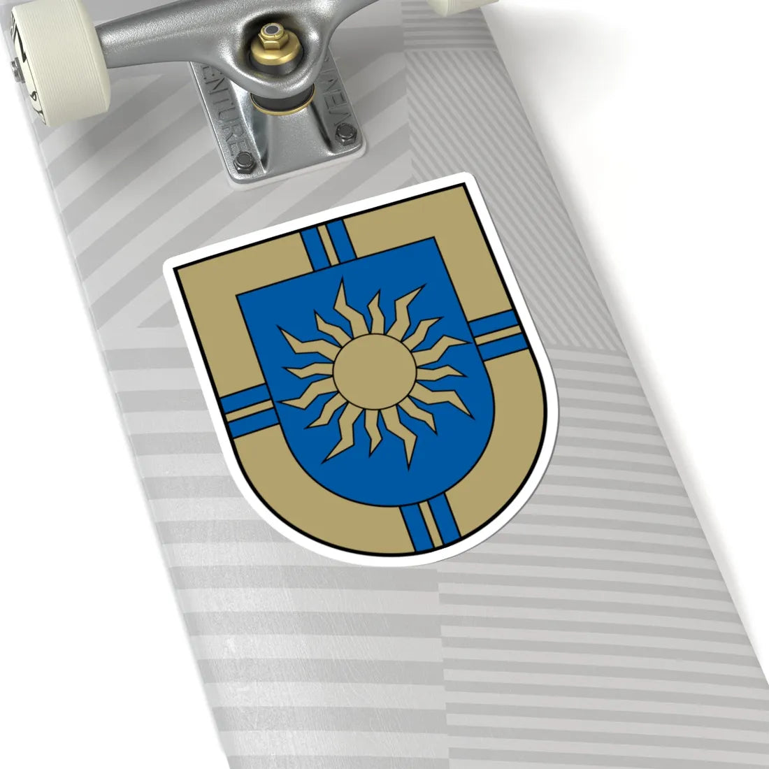 Ķeguma novads COA (Latvia) (Coat of Arms) STICKER Vinyl Kiss-Cut Decal - The Sticker Space