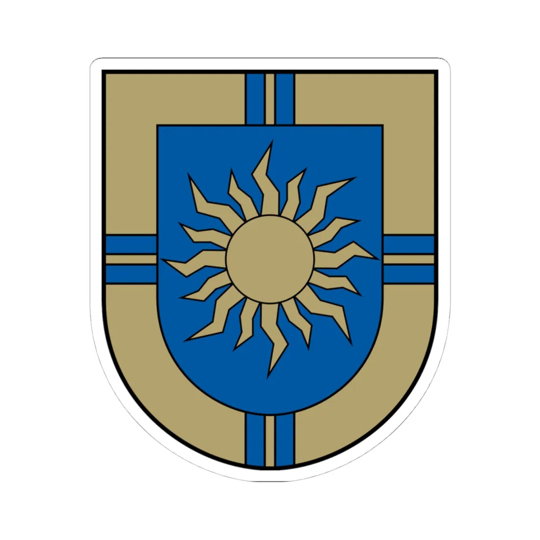 Ķeguma novads COA (Latvia) (Coat of Arms) STICKER Vinyl Kiss-Cut Decal - The Sticker Space