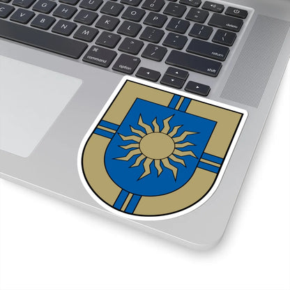 Ķeguma novads COA (Latvia) (Coat of Arms) STICKER Vinyl Kiss-Cut Decal - The Sticker Space