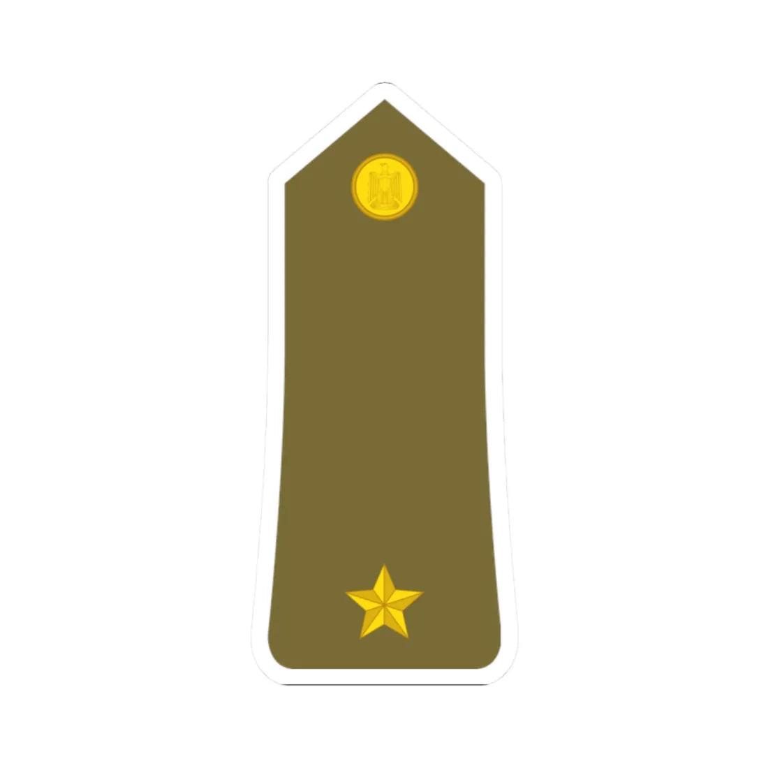Egypt Army   OF01a (Egypt) (Military Rank) STICKER Vinyl Kiss-Cut Decal 2 Inch White - The Sticker Space