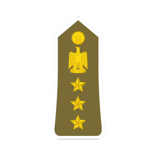 Egypt Army   OF06 (Egypt) (Military Rank) STICKER Vinyl Kiss-Cut Decal 2 Inch White - The Sticker Space