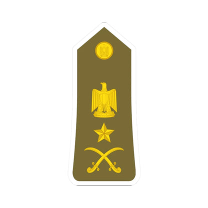 Egypt Army   OF08 (Egypt) (Military Rank) STICKER Vinyl Kiss-Cut Decal 2 Inch White - The Sticker Space