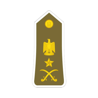 Egypt Army   OF08 (Egypt) (Military Rank) STICKER Vinyl Kiss-Cut Decal 6 Inch White - The Sticker Space