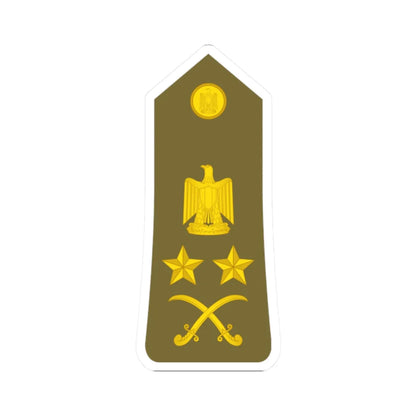 Egypt Army   OF09 (Egypt) (Military Rank) STICKER Vinyl Kiss-Cut Decal 2 Inch White - The Sticker Space