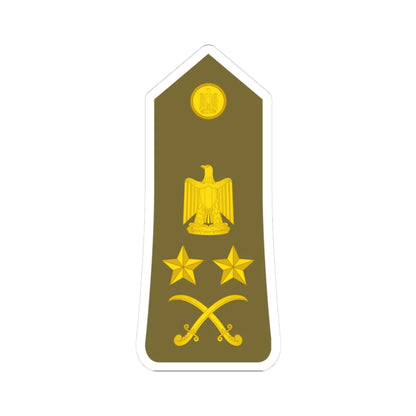 Egypt Army   OF09 (Egypt) (Military Rank) STICKER Vinyl Kiss-Cut Decal 3 Inch White - The Sticker Space