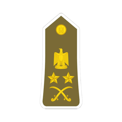 Egypt Army   OF09 (Egypt) (Military Rank) STICKER Vinyl Kiss-Cut Decal 4 Inch White - The Sticker Space