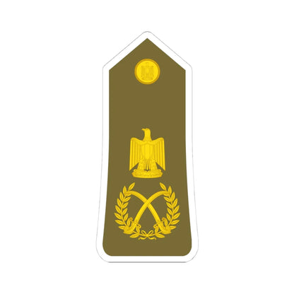 Egypt Army   OF10 (Egypt) (Military Rank) STICKER Vinyl Kiss-Cut Decal 4 Inch White - The Sticker Space
