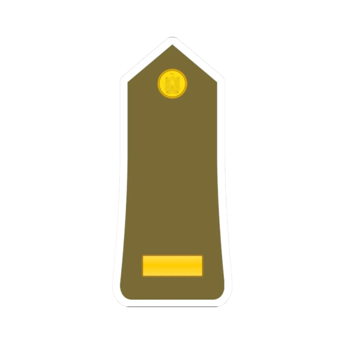 Egypt Army   OR09 (Egypt) (Military Rank) STICKER Vinyl Kiss-Cut Decal 2 Inch White - The Sticker Space