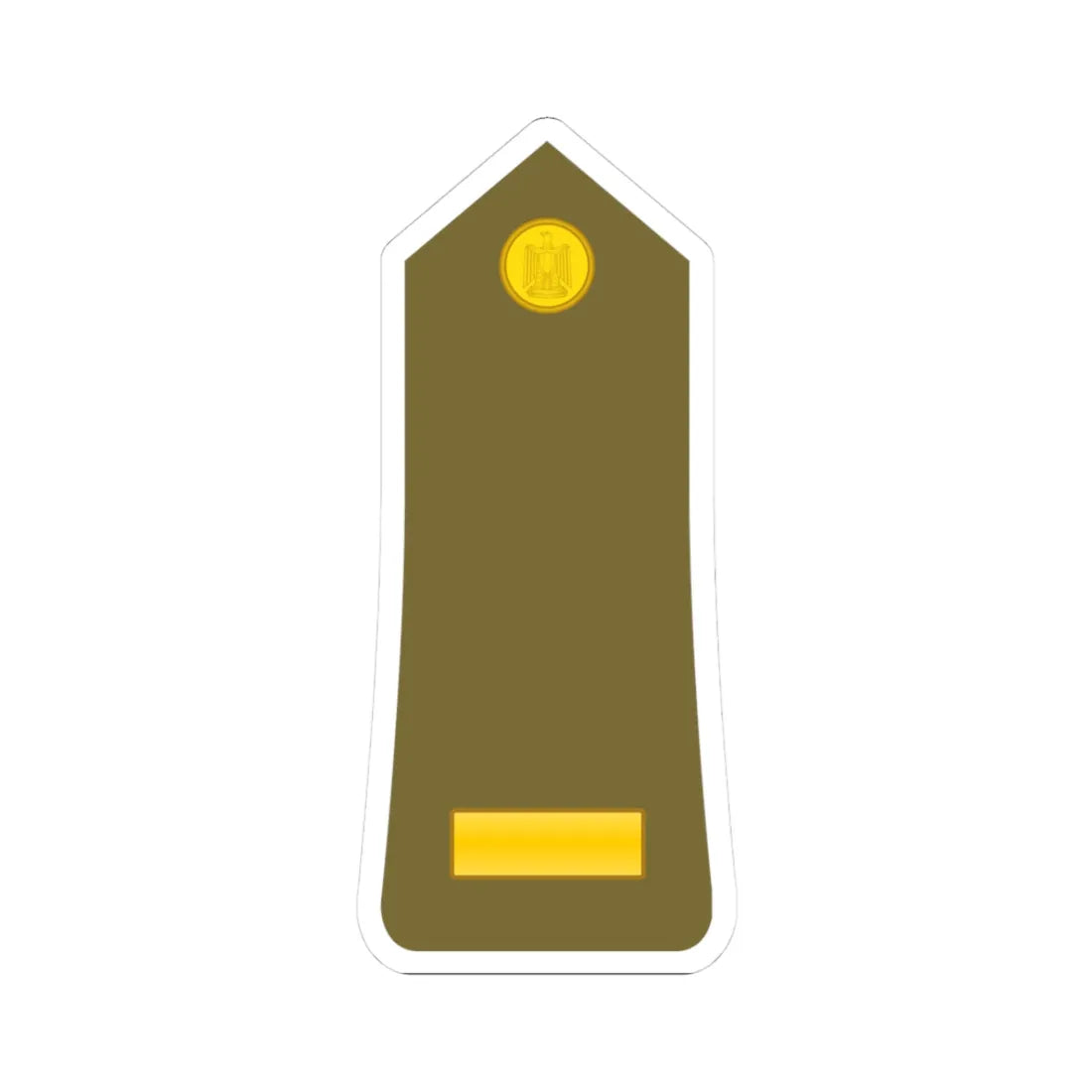 Egypt Army   OR09 (Egypt) (Military Rank) STICKER Vinyl Kiss-Cut Decal 3 Inch White - The Sticker Space