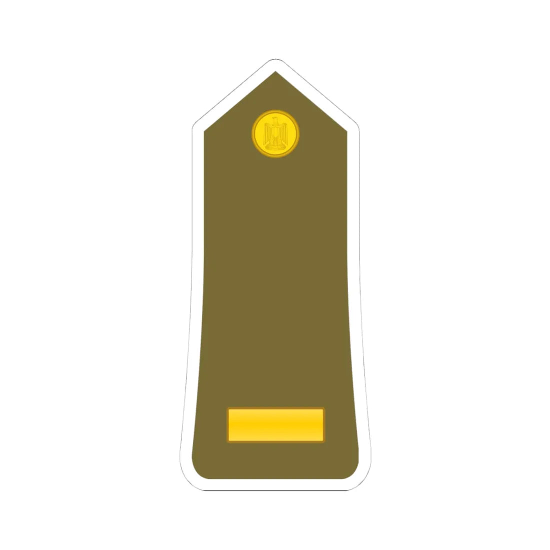 Egypt Army   OR09 (Egypt) (Military Rank) STICKER Vinyl Kiss-Cut Decal 4 Inch White - The Sticker Space