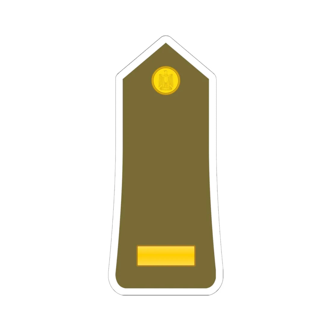 Egypt Army   OR09 (Egypt) (Military Rank) STICKER Vinyl Kiss-Cut Decal 6 Inch White - The Sticker Space