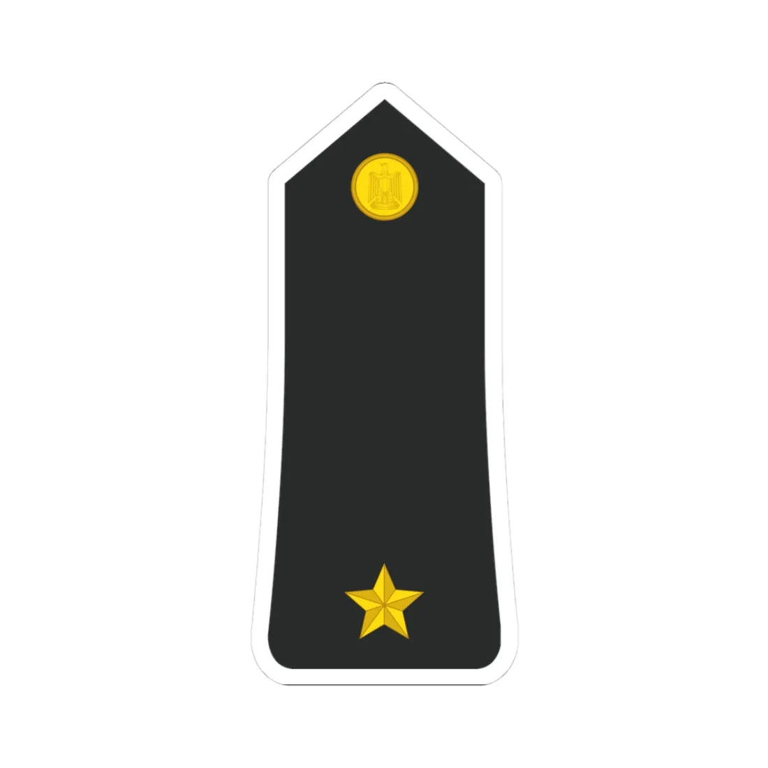 Egypt Navy   OF01a (Egypt) (Military Rank) STICKER Vinyl Kiss-Cut Decal 3 Inch White - The Sticker Space