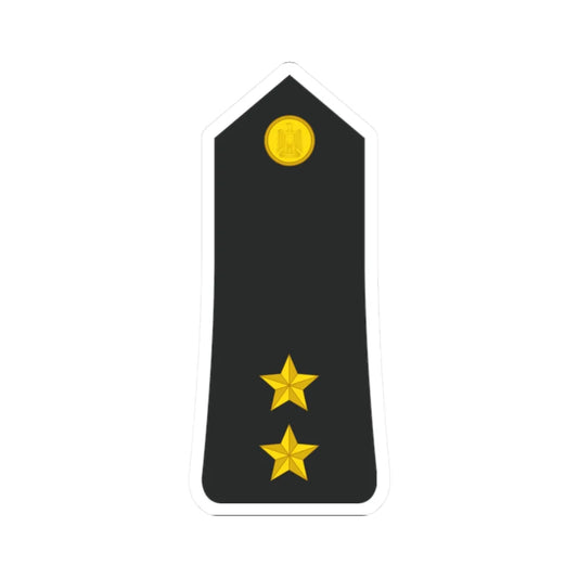 Egypt Navy   OF01b (Egypt) (Military Rank) STICKER Vinyl Kiss-Cut Decal 2 Inch White - The Sticker Space
