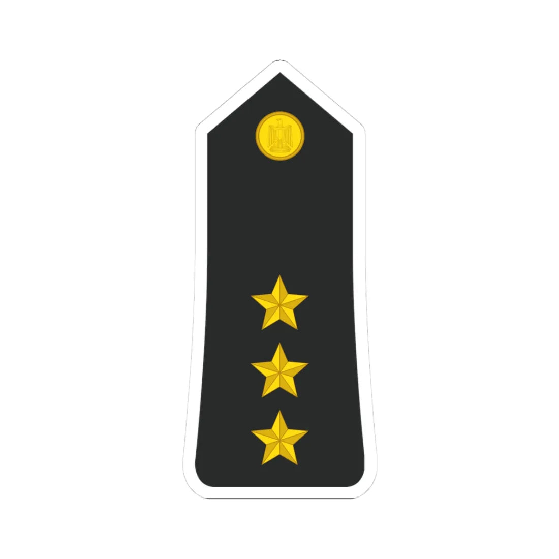 Egypt Navy   OF02 (Egypt) (Military Rank) STICKER Vinyl Kiss-Cut Decal 3 Inch White - The Sticker Space