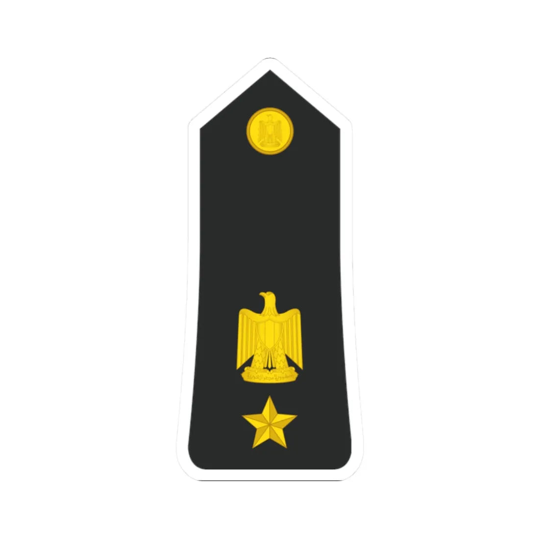 Egypt Navy   OF04 (Egypt) (Military Rank) STICKER Vinyl Kiss-Cut Decal 2 Inch White - The Sticker Space