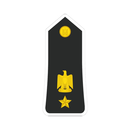 Egypt Navy   OF04 (Egypt) (Military Rank) STICKER Vinyl Kiss-Cut Decal 3 Inch White - The Sticker Space
