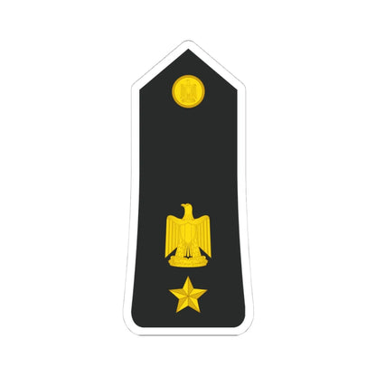 Egypt Navy   OF04 (Egypt) (Military Rank) STICKER Vinyl Kiss-Cut Decal 4 Inch White - The Sticker Space